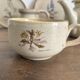 Vintage stoneware set – Botanical decoration / wildflowers – 1970s