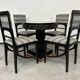 Black Jugendstil coffee table