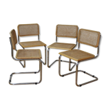 Set of 4 cesca chairs Marcel Breuer, 1970s