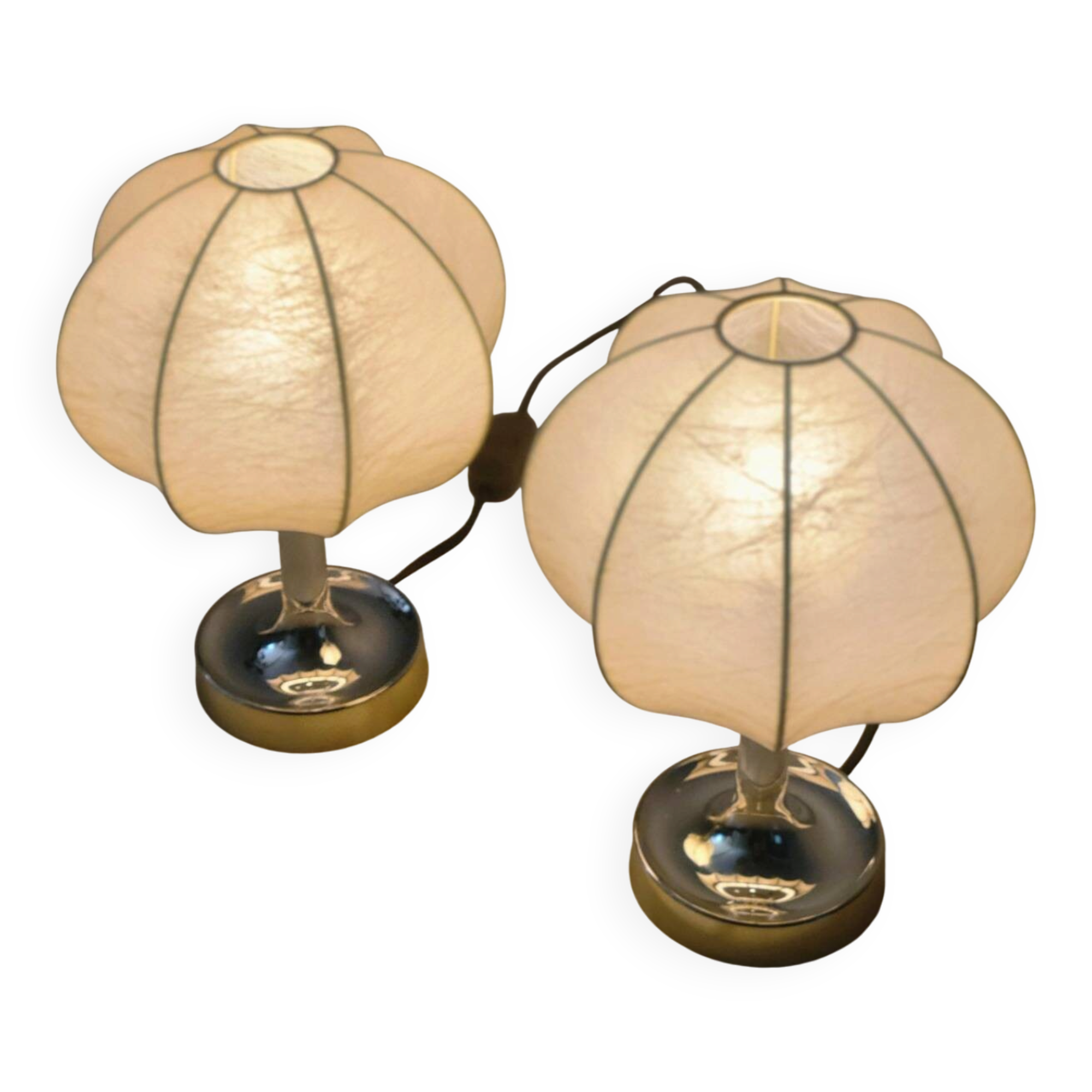 Set of 2 Goldkant Cocoon table lamps