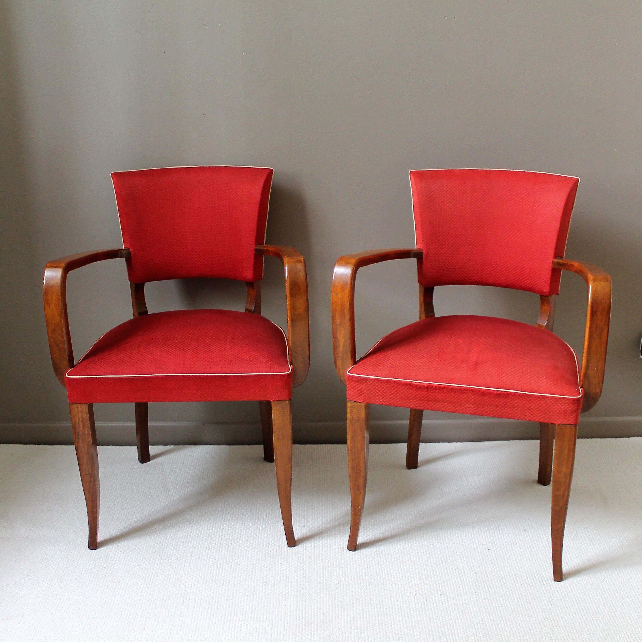 Paire de fauteuils bridge des années vintage