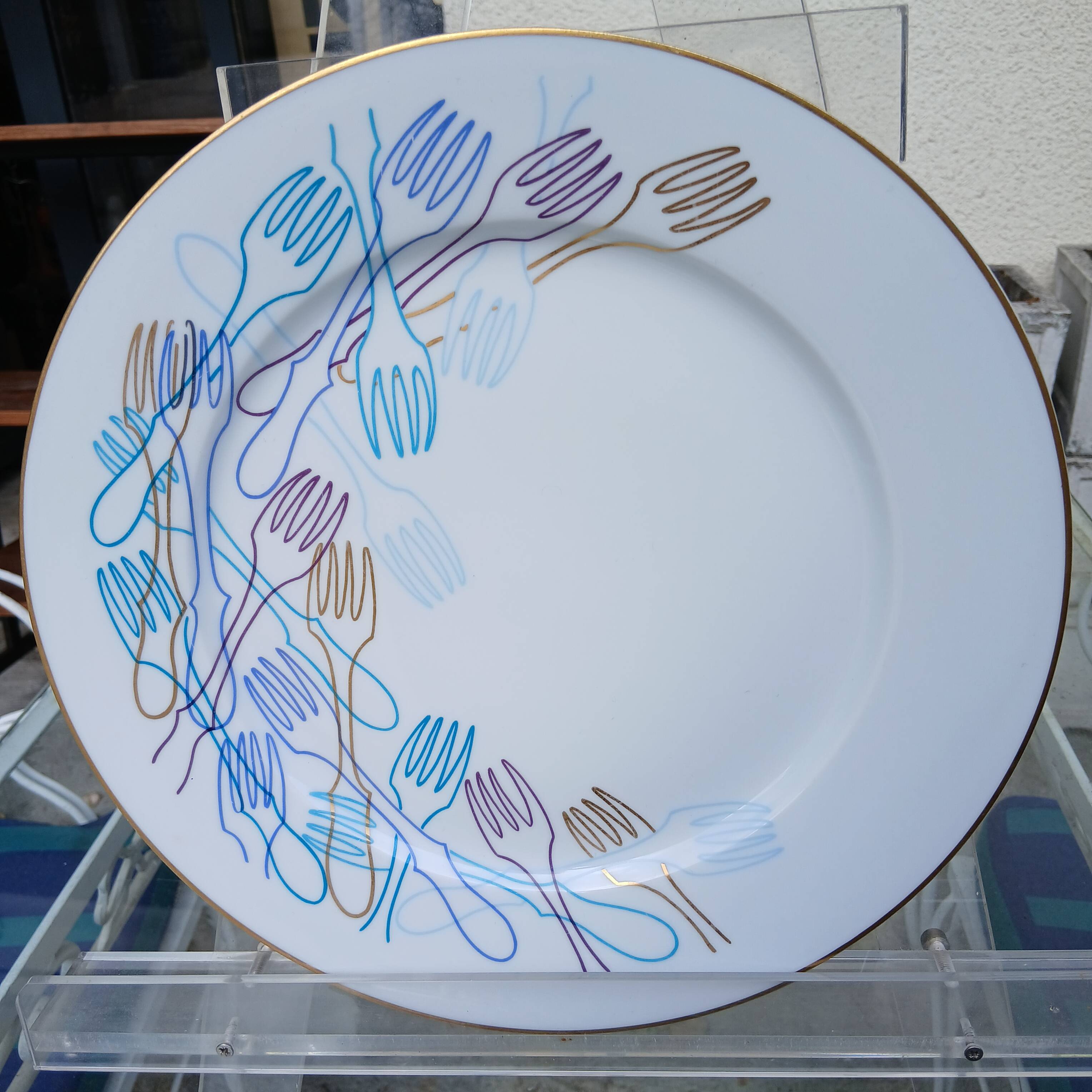 Decorative plate created by Arman.