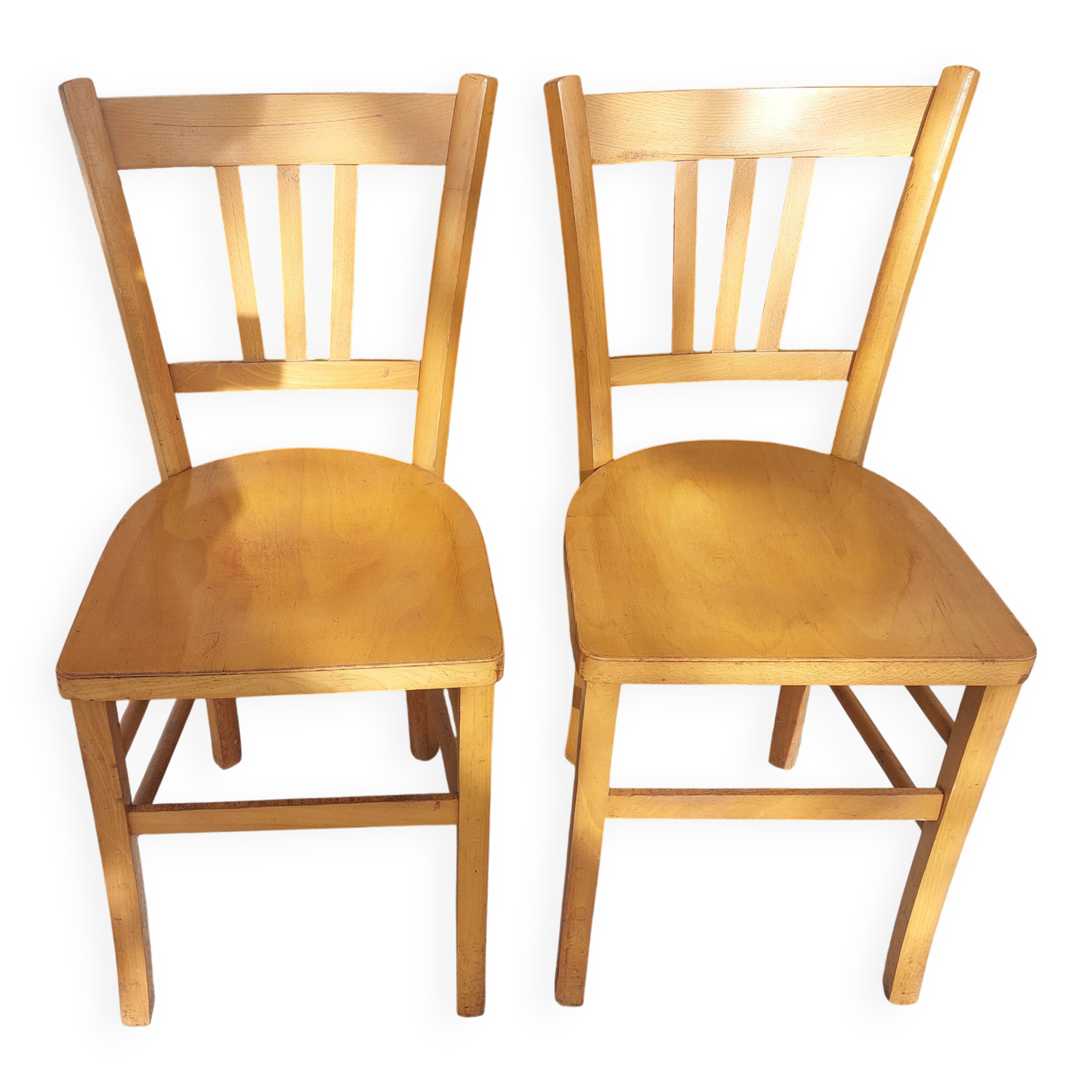pair of Luterma style bistro chairs