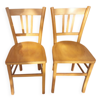pair of Luterma style bistro chairs