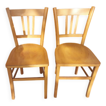 pair of Luterma style bistro chairs