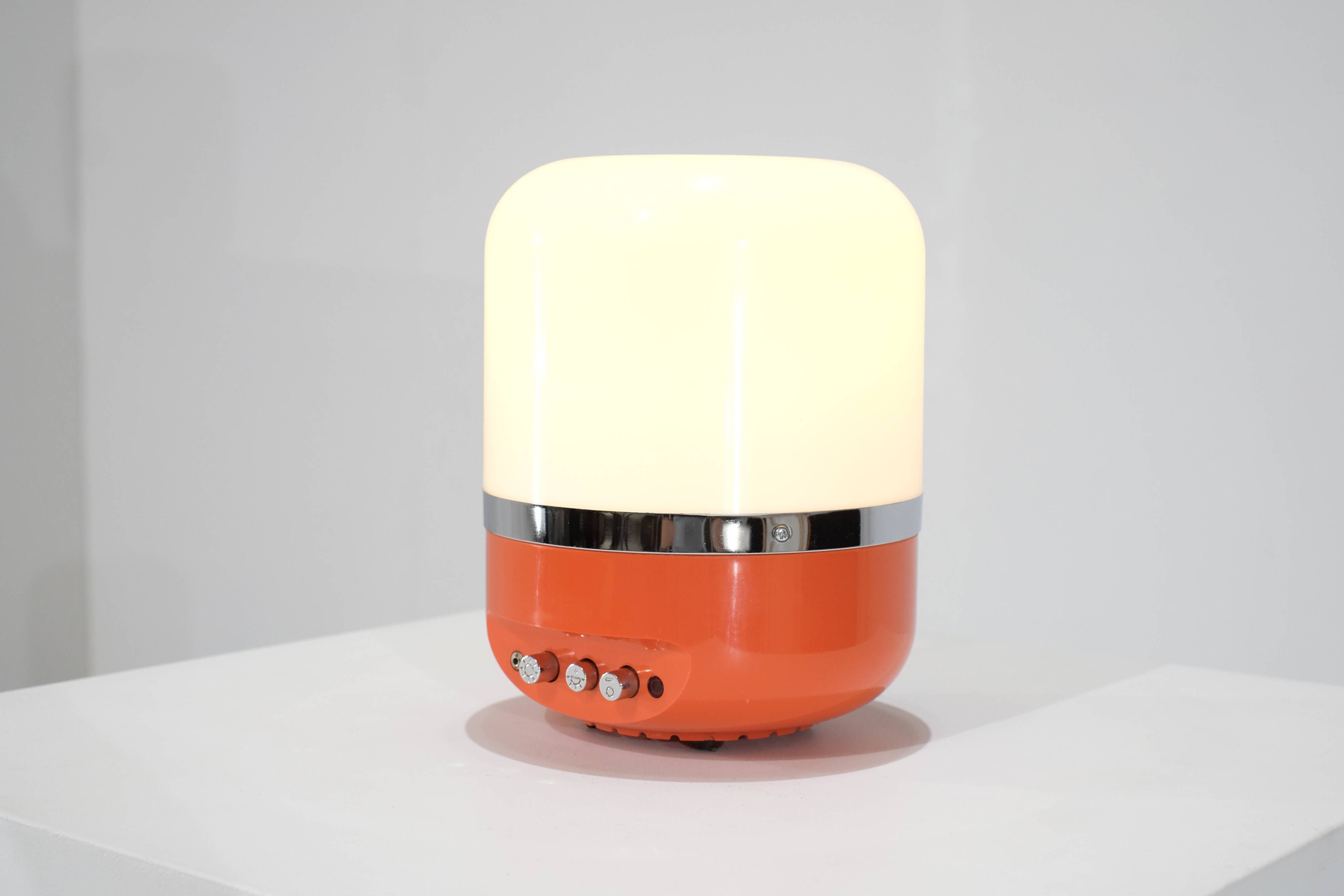 Radio lamp designed by Adriano Rampoldi for Europhon, Italy 1970s.
