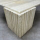 Table basse travertin forme œil par Roche Bobois