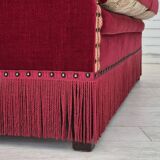 1970s, Danish 2 seater sofa, original condition, furniture velour, ash wood.