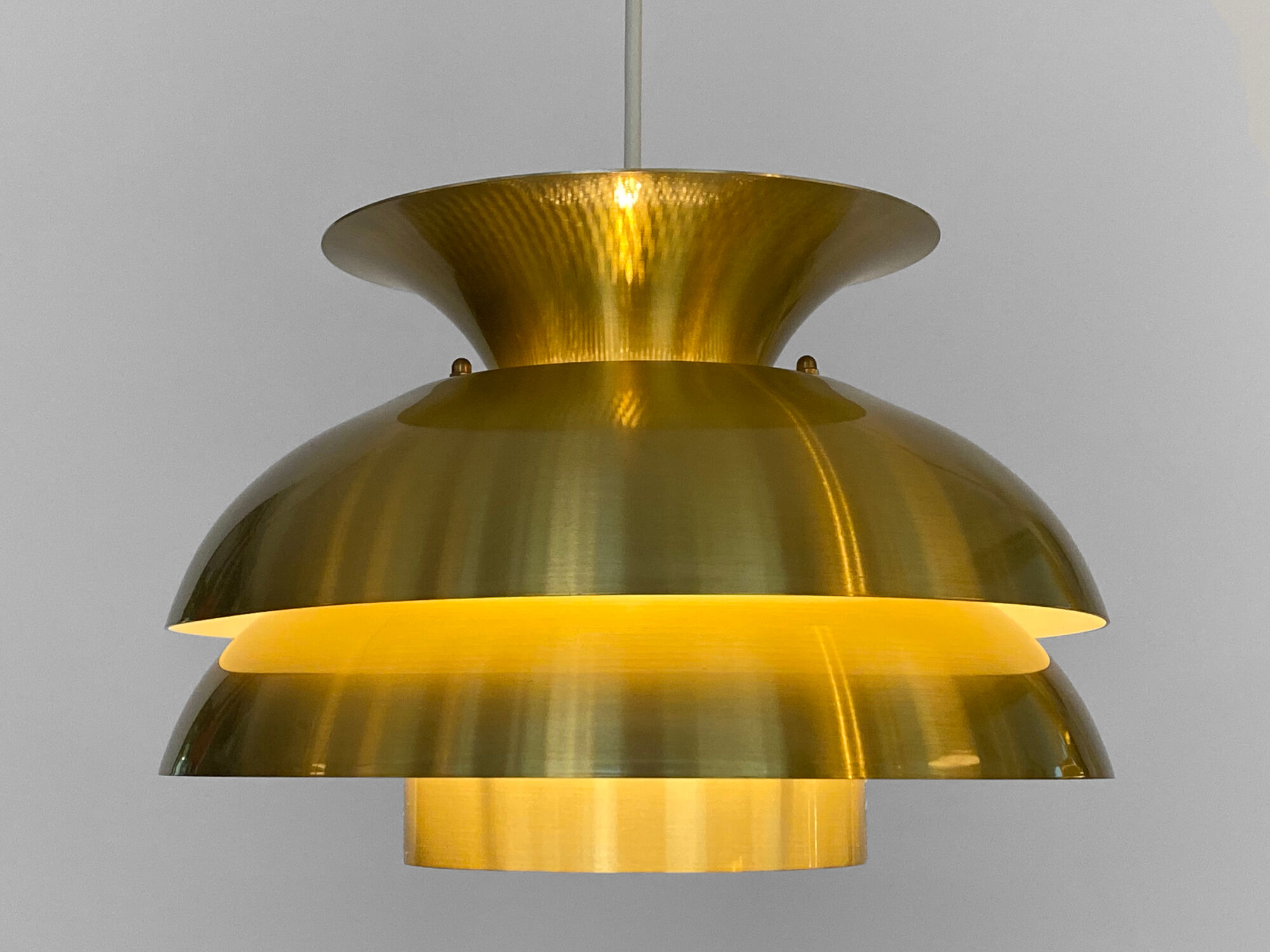 Layered pendant light by Vitrika, Denmark 1970s
