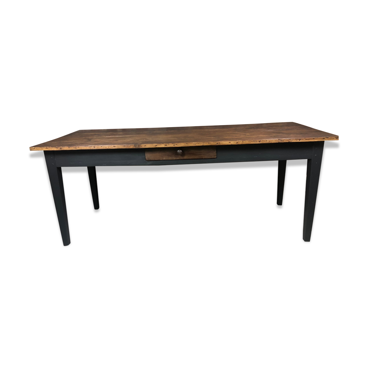 Farm table in pitchpin and pine late XIX