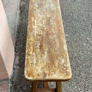 Solid wood bench, French craftsmanship, 102cm