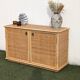 Low buffet / sideboard Dal Vera bamboo rattan vintage 1970s