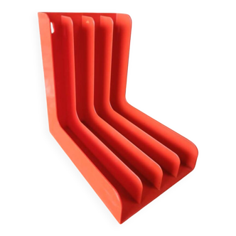 Orange vinyl rack