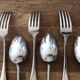 Series of 6 cutlery silver metal North Star