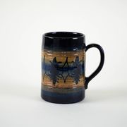 Ceramic beer mug, Danish design, 1970s, made in Denmark