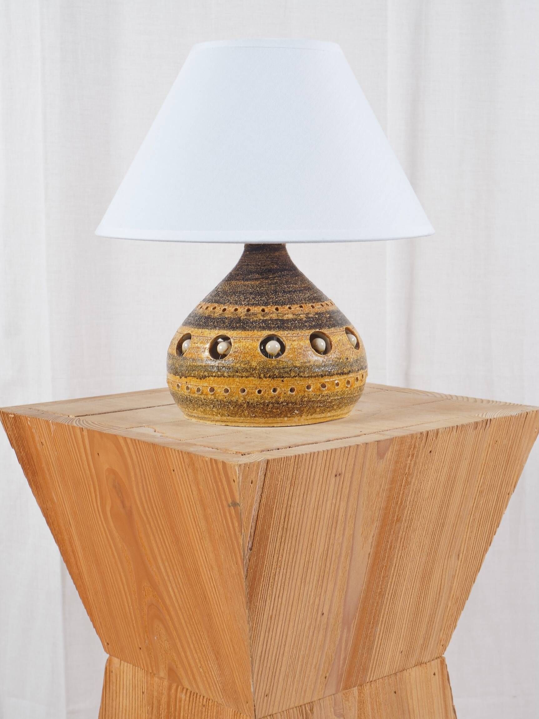 Georges PELLETIER - Vintage ceramic lamp, circa 1960