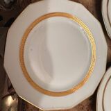 F. Legrand Limoges - Service à Dessert 2 Plat Gâteaux/Tartes + 11 assi