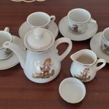 Dinette ancienne en porcelaine