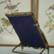Vintage brass owl table mirror