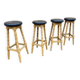 Set of 4 Bar Stools for Restaurant, Pub, Tavern