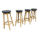 Set of 4 Bar Stools for Restaurant, Pub, Tavern