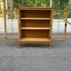 Chippendale display cabinet in wood, English Queen Anne dresser bookcase from 1960.