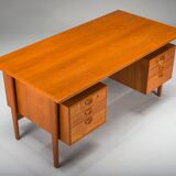 Danish teak desk by Kai Kristiansen for FM Møbler, 1960s