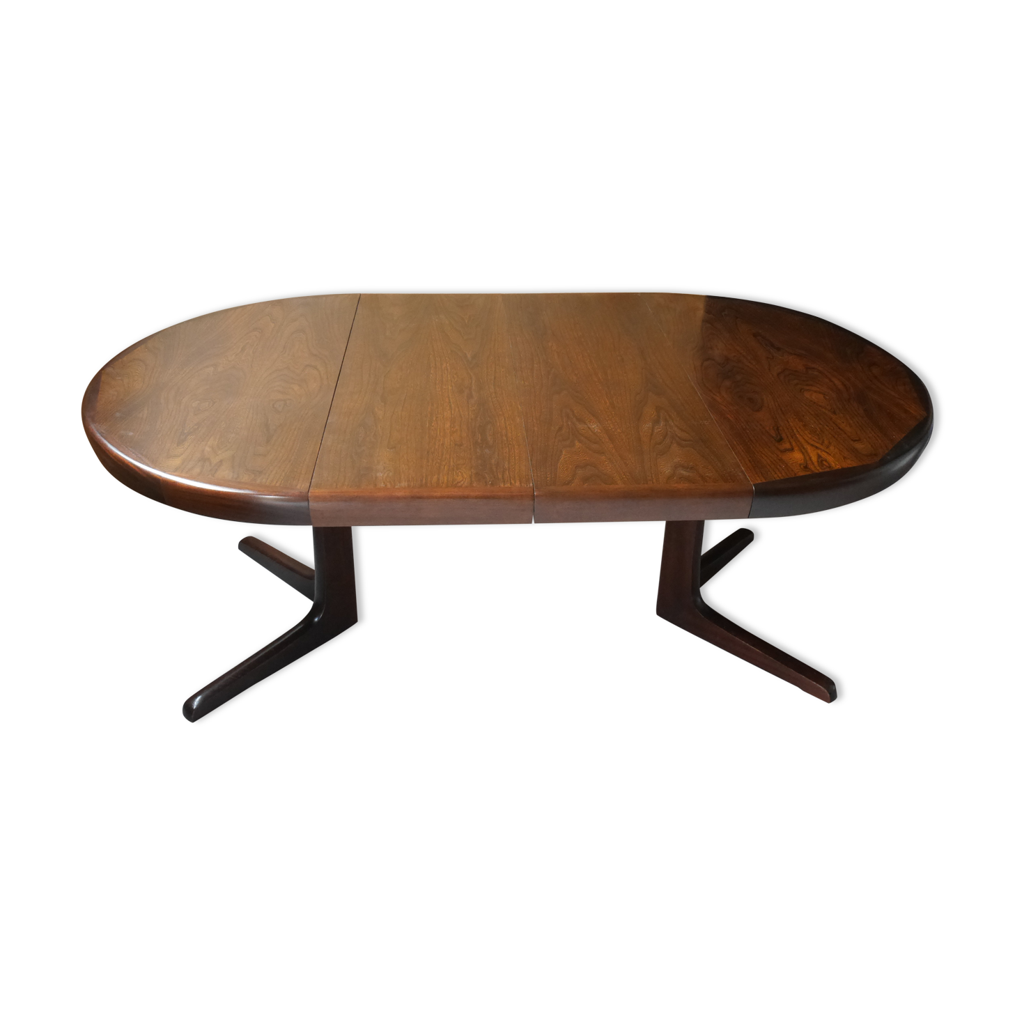 Table à rallonges Baumann en orme années 60