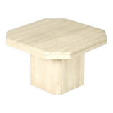 Travertine side table