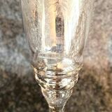 Set of 8 engraved crystal glasses from the 1970s