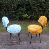4 vintage moumoutes chairs