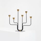 Candelabra in brass and metal by Gunnar Ander for Ystad-Metal