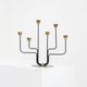 Candelabra in brass and metal by Gunnar Ander for Ystad-Metal