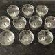 Set of 10 crystal champagne glasses