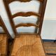Lot 4 Provencal chairs made of straw and wood