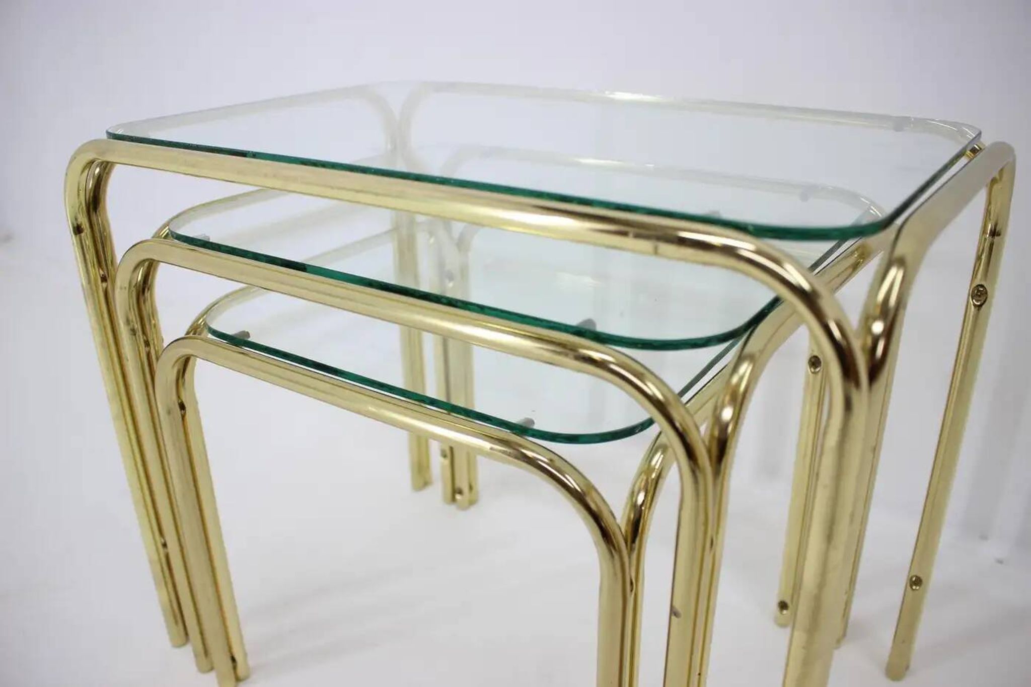 Set of three midcentury nesting tables / around 1980s