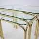 Set of three midcentury nesting tables / around 1980s