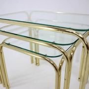 Set of three midcentury nesting tables / around 1980s
