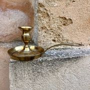 Brass hand candlestick