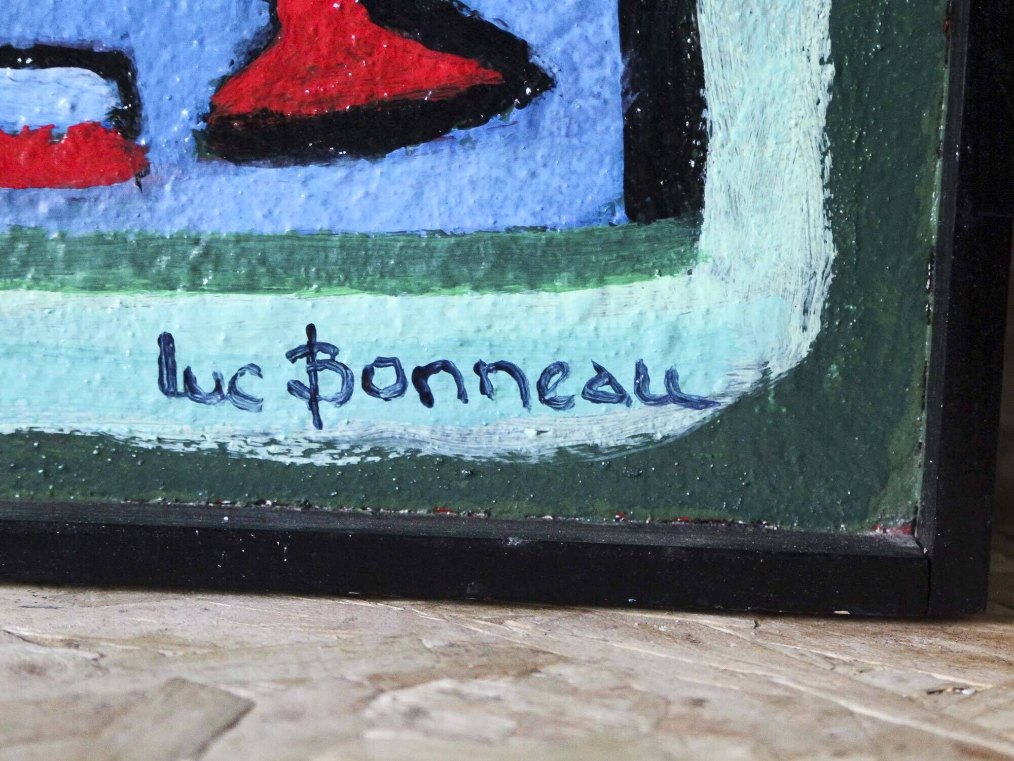 Portrait of a woman by Luc Bonneau Oil on panel