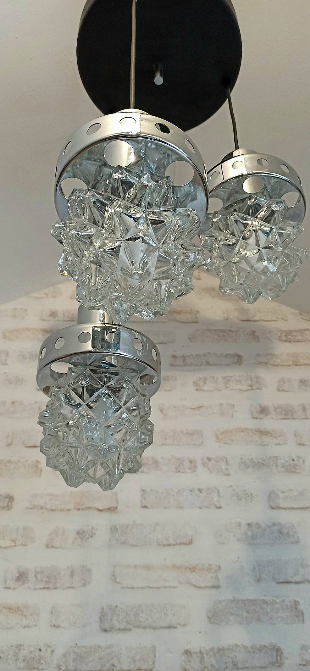 Seventies waterfall chandelier