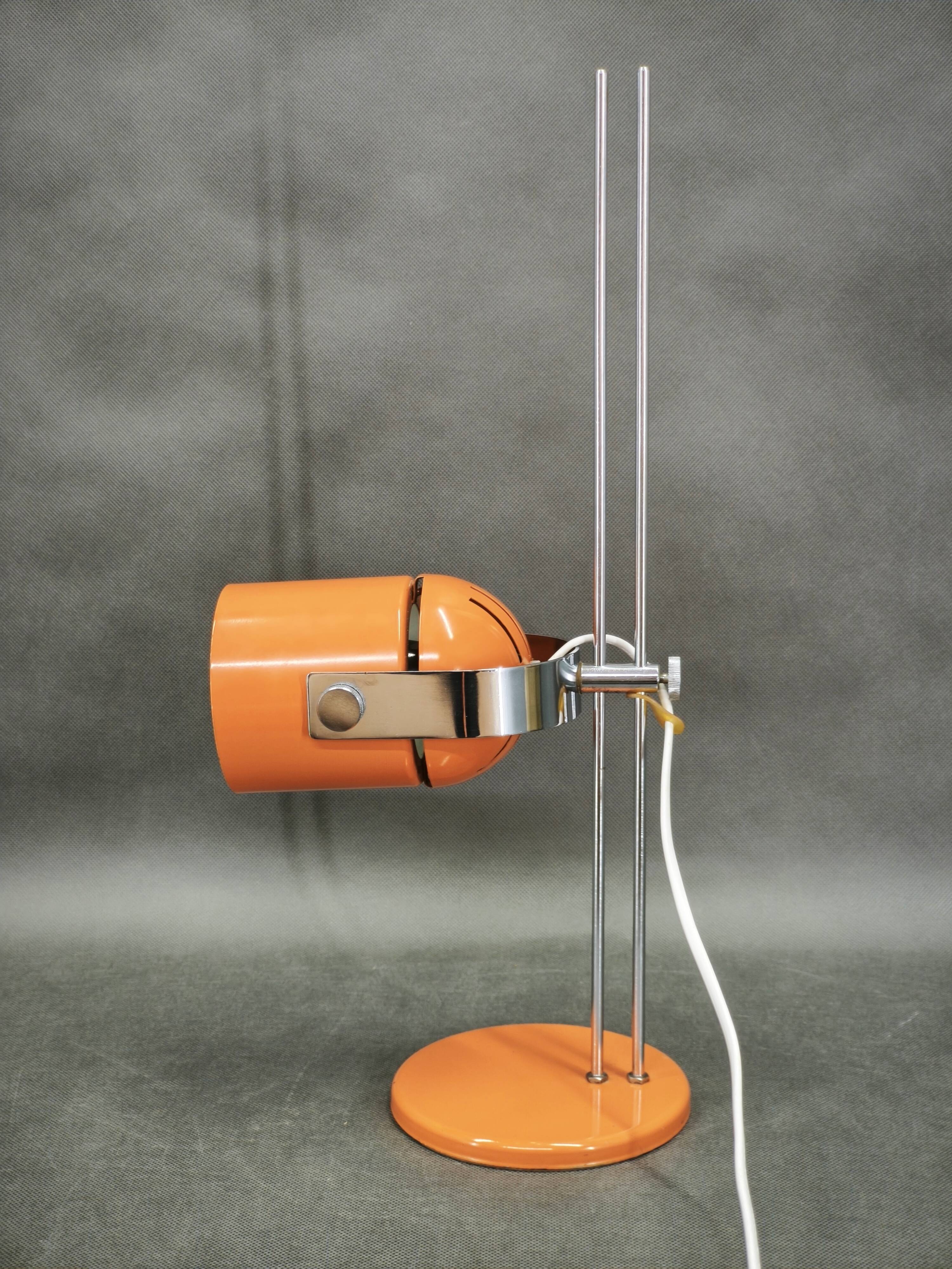 1960s Space Age Table Lamp by S. Jindra for Lidokov, Czechoslovakia