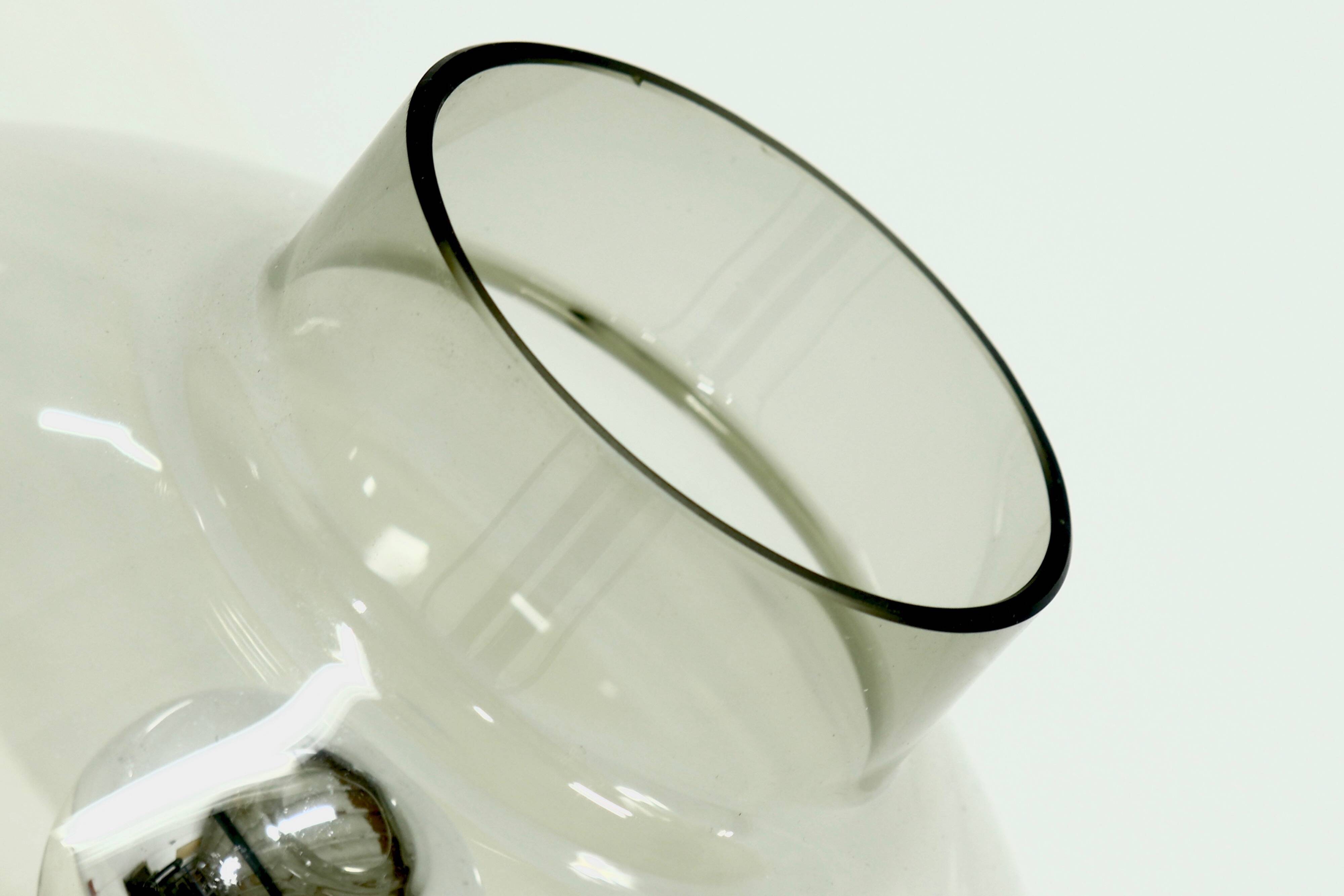 Smoked Glass Table Lamp by Friedrich Nettelhoff for Nettelhoff Leuchten, 19