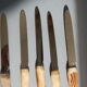 5 wooden deer knives, 60s in France