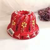 Painted terracotta kouglof mould