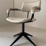 1960s vintage swivel velvet desk chair