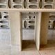 Ligne Roset travertine vintage dining table