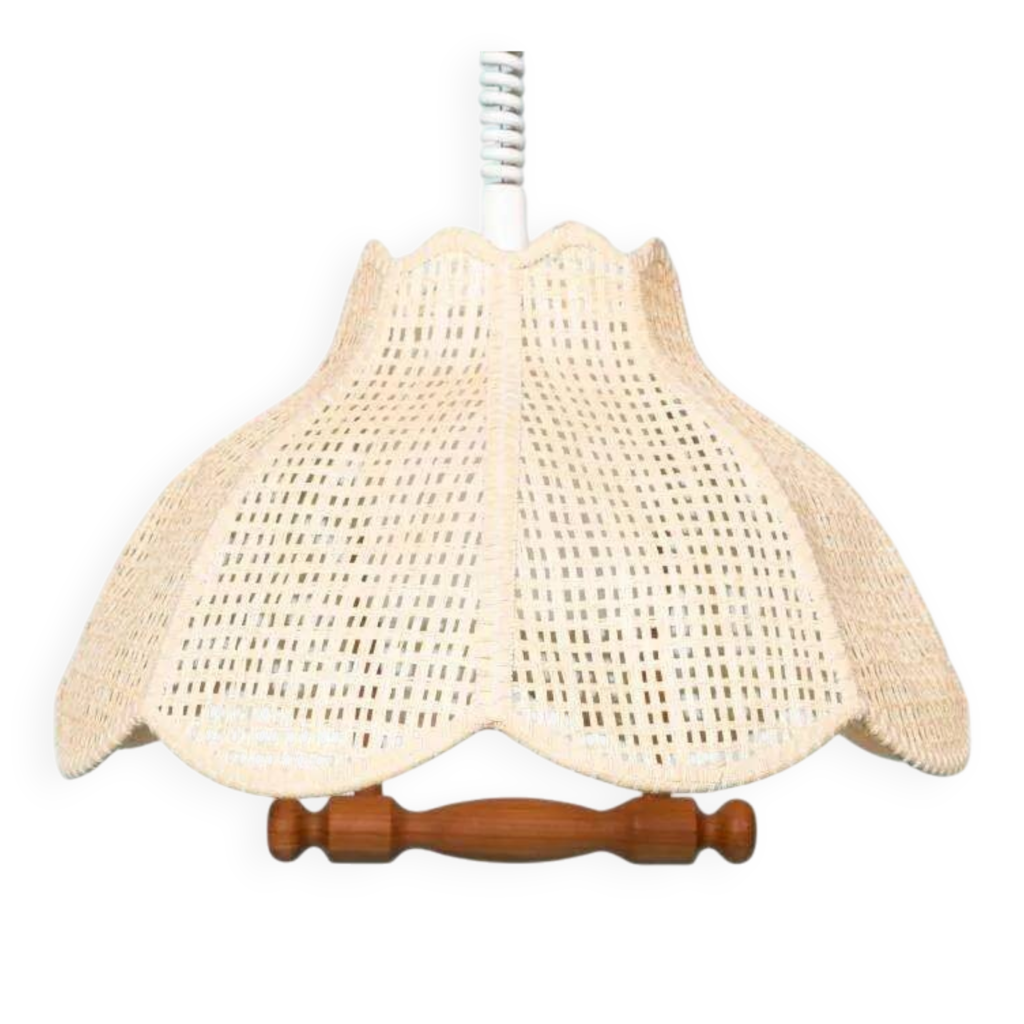 Swedish suspended lamp in bohemian strap.