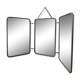 Large barber mirror / vintage triptych 66x32cm