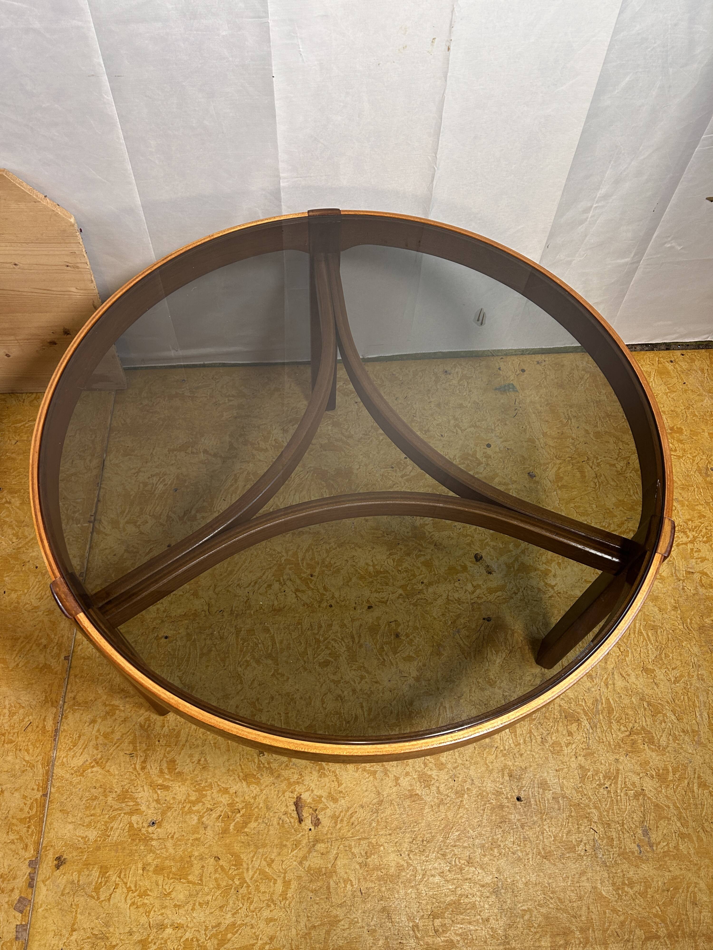 Mid century retro vintage teak trinity coffee table by nathan 1960